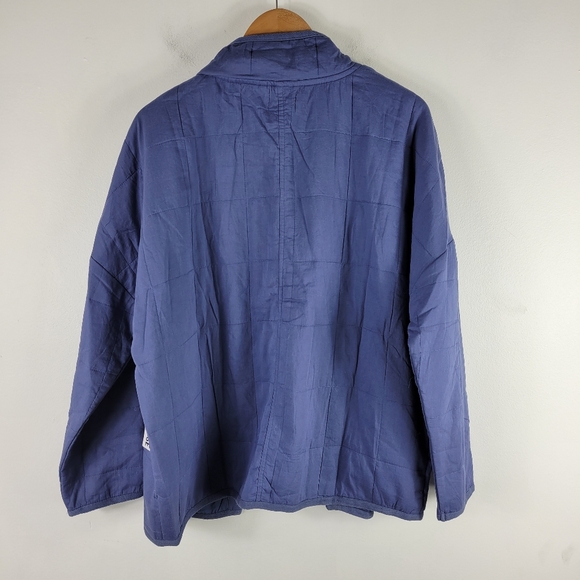 New Amuse Society Seabreeze Embroidered Button Up Lightweight Quilted Jacket - Picture 11 of 13